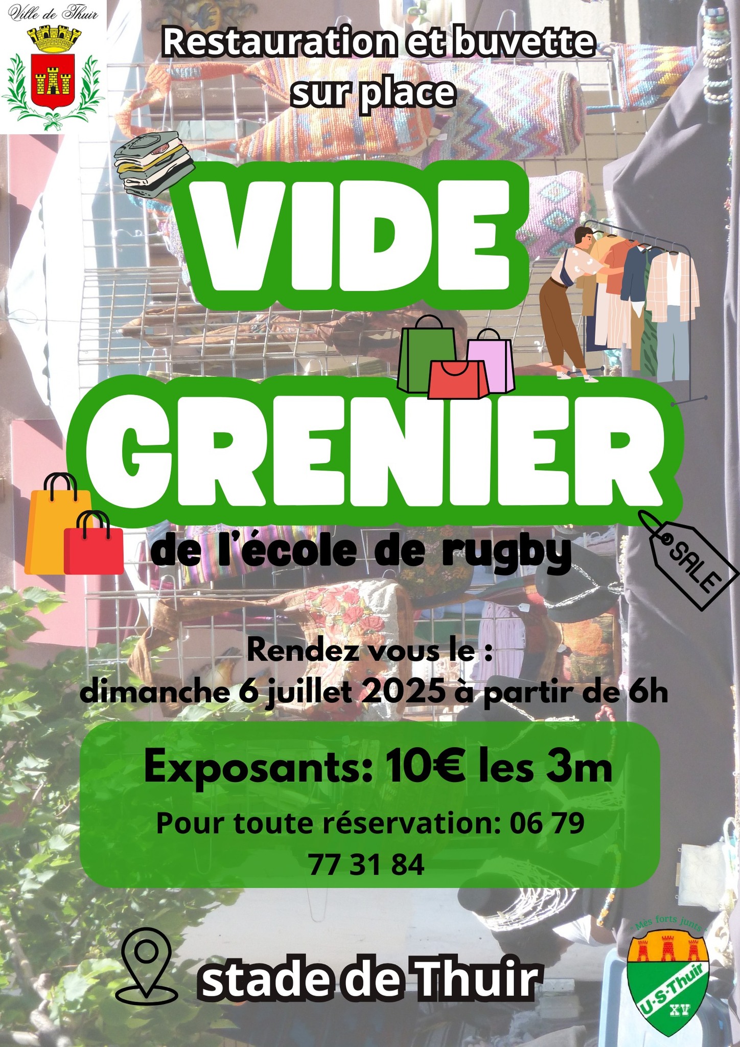 Aspres-thuir-vide-grenier-ecole-rugby