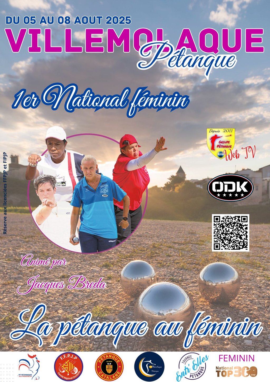 NATIONAL FÉMININ DE PÉTANQUE À VILLEMOLAQUE