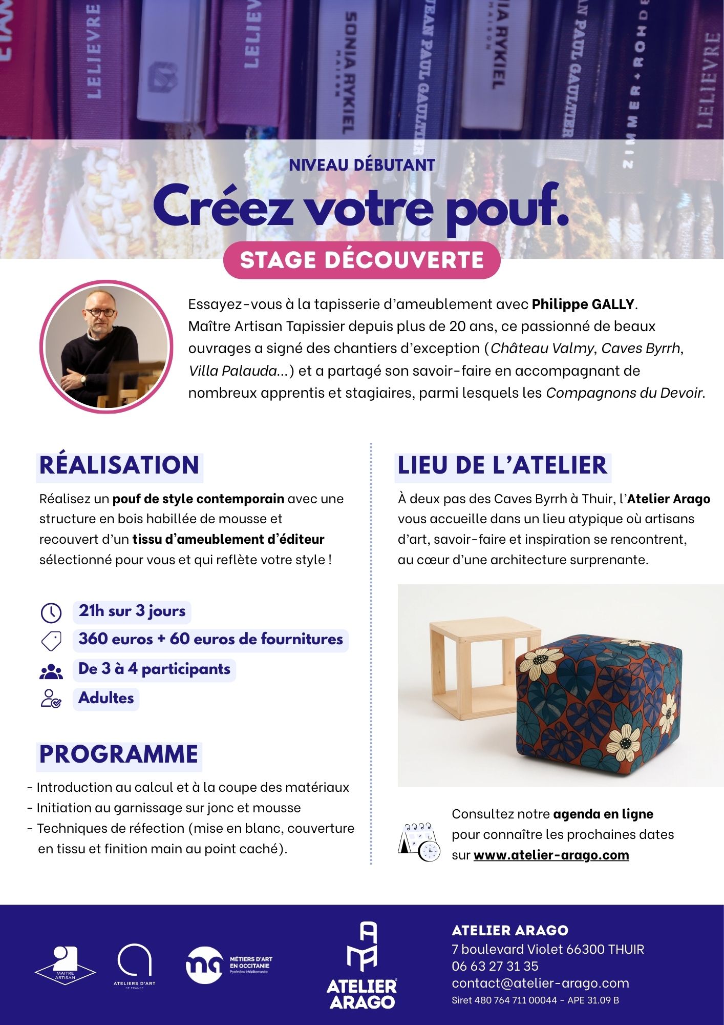 ATELIER CREEZ VOTRE POUF