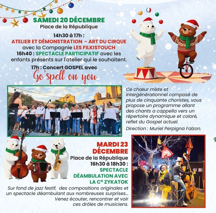 NADAL DES OURS – ARTS DU CIRQUE ET GOSPEL