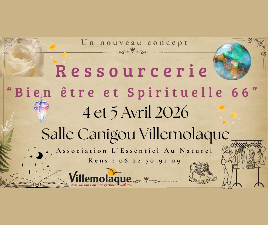 RESSOUCERIE ” BIEN ÊTRE ET SPIRITUELLE”