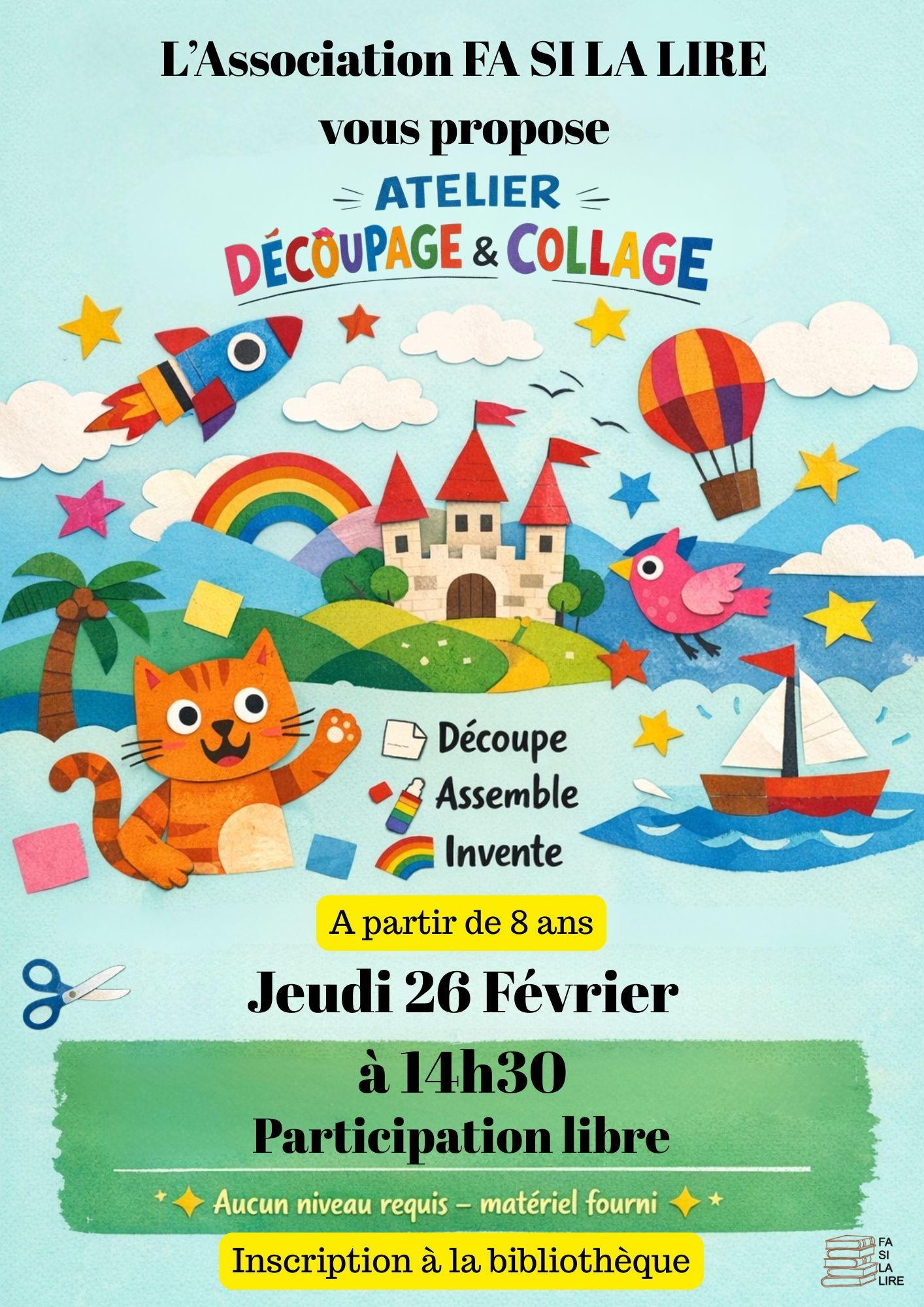 ATELIER DÉCOUPAGE ET COLLAGE